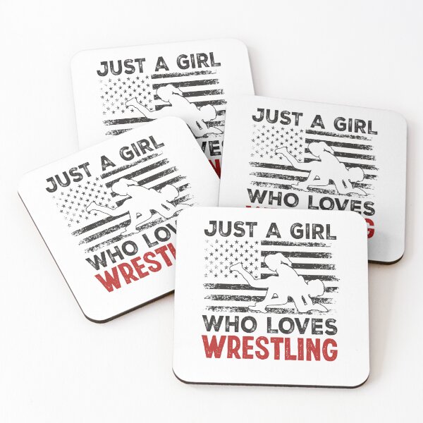 Artikelvorschau, Lustig, nur ein Mädchen, das Wrestling liebt, Wrestle-Liebhaber, USA-Flagge entworfen und verkauft von Best Designer.