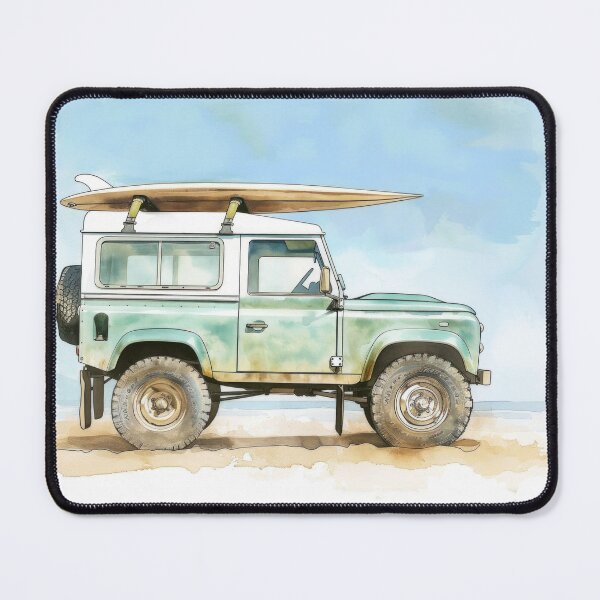 Item preview, D90 Watercolor Vintage 4x4 on the beach designed and sold by blackdogshop.