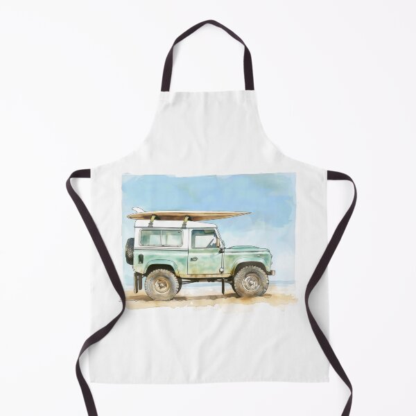 Item preview, D90 Watercolor Vintage 4x4 on the beach designed and sold by blackdogshop.