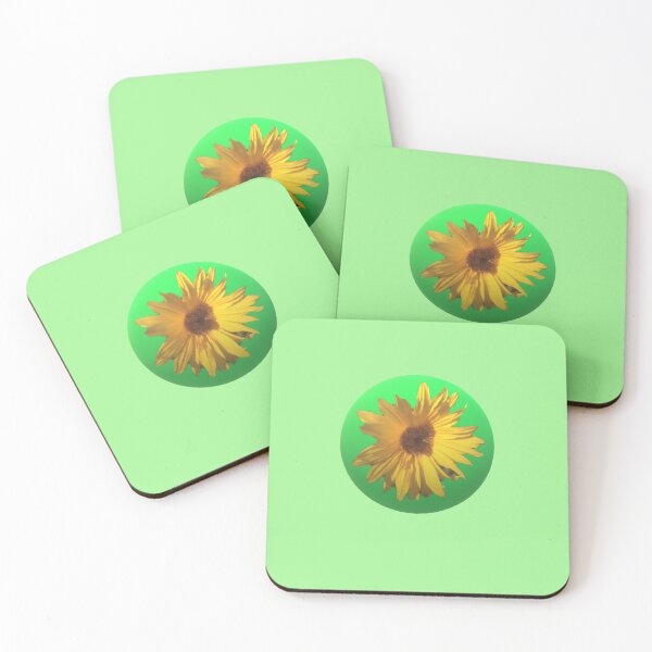 Item preview, sunflower in green dot  designed and sold by miaterinka.