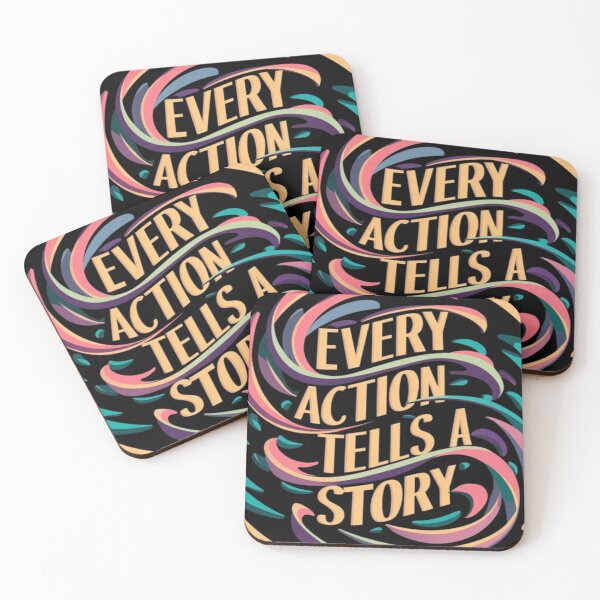 Item preview, Dynamic Typography of the Every Action Tells a Story - Behavior Analysis designed and sold by DesigntshirtWB.