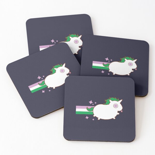Item preview, Treats the Unicorn: Gender Queer Pride Flag designed and sold by katiecrumpton.