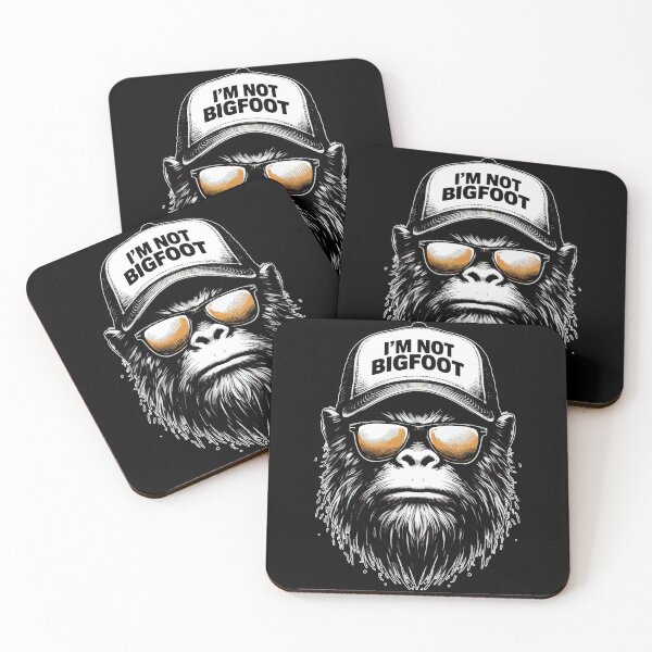 Item preview, Funny Bigfoot In Disguise Sunglasses Trucker designed and sold by TomFrontierArt.
