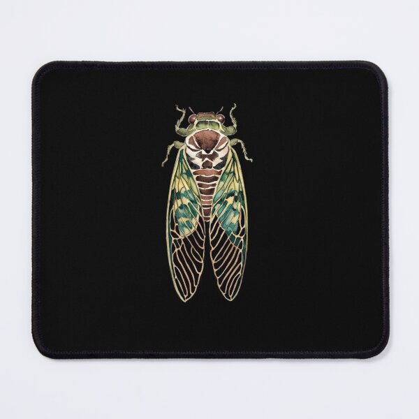 Item preview, Cicada Insect Bug Watercolor Entomology Entomologist designed and sold by HeadTurningArt.