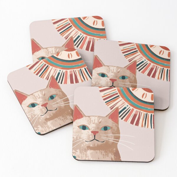 Item preview, Abstract Boho Sun Bowls Cats  designed and sold by ArtiseGraphics.