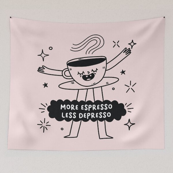 Item preview, Funny Quote More Espresso Less Depresso designed and sold by bolimj.