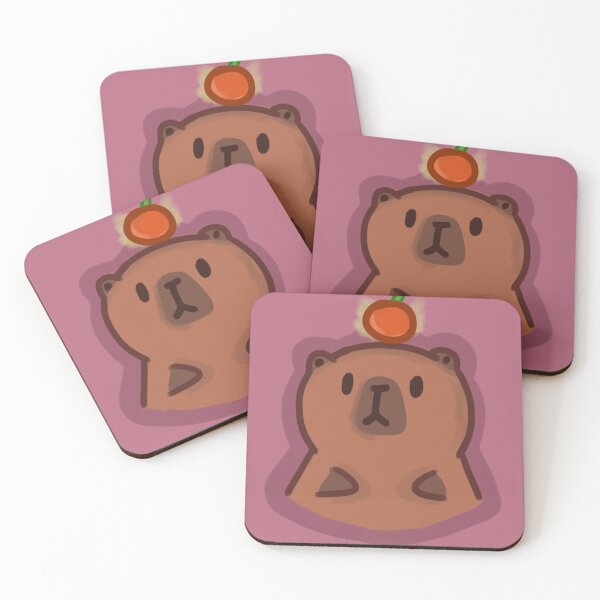 Item preview, Capybara With Orange designed and sold by SophiCappy.