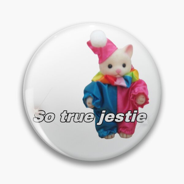Item preview, “So true Jestie” clown meme sticker designed and sold by booettebabe.