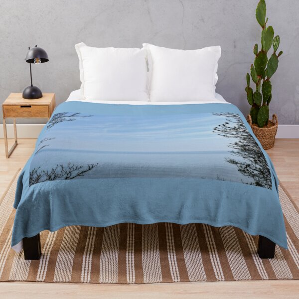 Item preview, Sea and sky through trees, Filey, dreamy edit designed and sold by paulboizot.