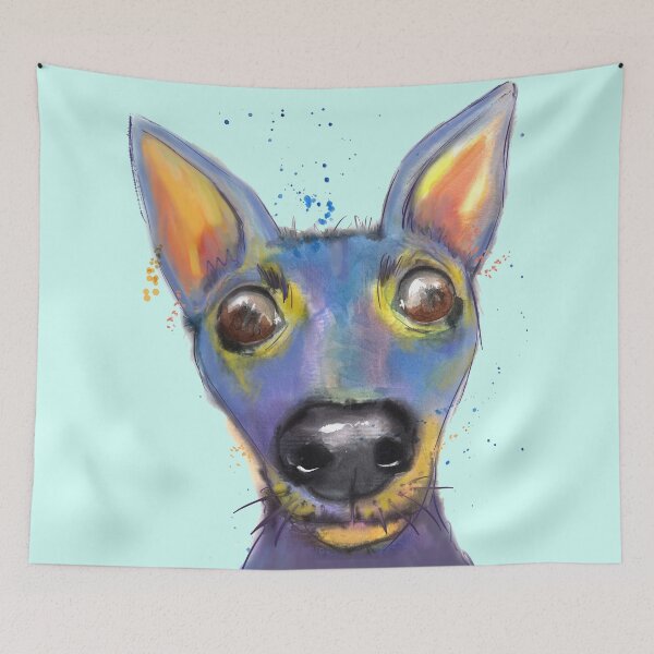 Item preview, Funny Colorful Dog Illustration: Pawsitively Obsessed designed and sold by adriaquart.