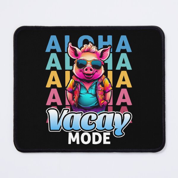 Item preview, Aloha Hawaiian Pig Vacay Mode designed and sold by FrescoDesign.