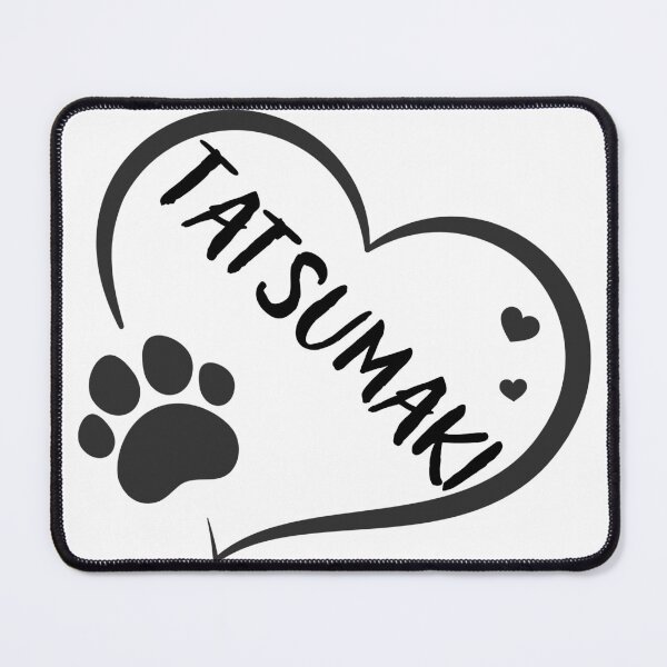 Item preview, Tatsumaki cat name in a heart with a paw, great gift for dog or cat owners designed and sold by OCS1337.