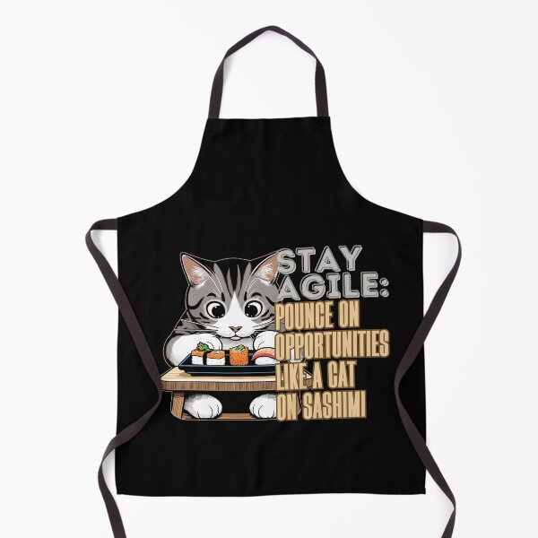 Item preview, Stay Agile: Pounce on Opportunities like a cat on sashimi designed and sold by ParenthoodPuns.