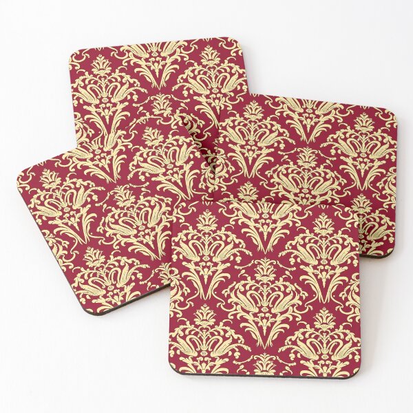 Item preview, Red and golden abstract pattern designed and sold by Haji  Kamora.