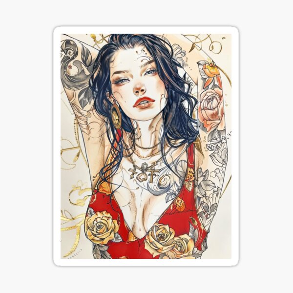 Item preview, Inked Bloom designed and sold by Retro Type.