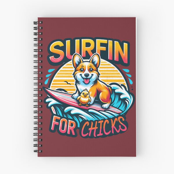 Item preview, Surfin for Chicks, Funny, Cute, Corgi, Beach tee, Meme designed and sold by Eagleson21.