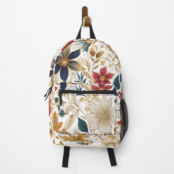 Item preview, Vibrant Flowers with Golden Accents designed and sold by ArtistryTouch.