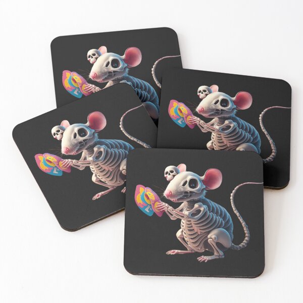 Item preview, Pirate Skeleton Mouse Cartoon Painting 3D Art designed and sold by Charlygood.