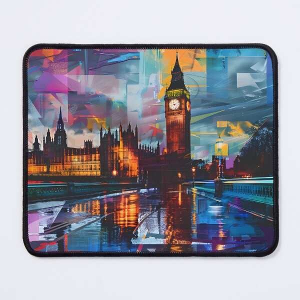 Item preview, Abstract Geometric Architecture of London Colorfull Vibrant Modern 27 designed and sold by Daniel  Vargas.