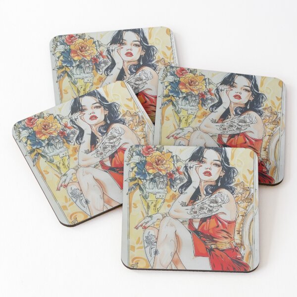 Item preview, Vibrant Vixen's Canvas designed and sold by Retro Type.