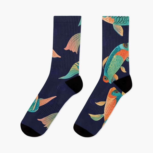 Item preview, Fish pair or couple pattern for cloth printing designed and sold by Artkitokri.