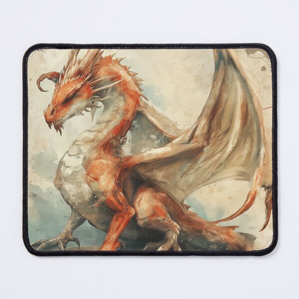 Item preview, Classic Fantasy Dragon | Black BG | Retro Dragon designed and sold by FantasySoul.
