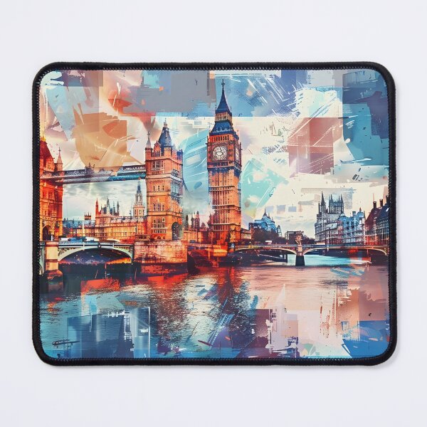 Item preview, Abstract Geometric Architecture of London Colorfull Vibrant Modern 28 designed and sold by Daniel  Vargas.