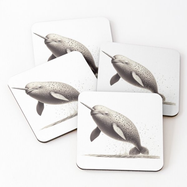 Item preview, LOOK ITS A NARWHAL designed and sold by Foxlindesigns.