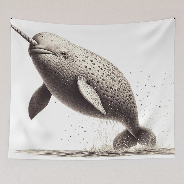 Item preview, LOOK ITS A NARWHAL designed and sold by Foxlindesigns.