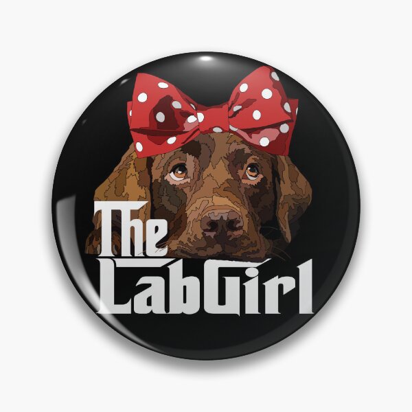 Item preview, Chocolate Labrador With Bow designed and sold by Just-Arts-4U.