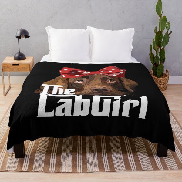 Item preview, Chocolate Labrador With Bow designed and sold by Just-Arts-4U.