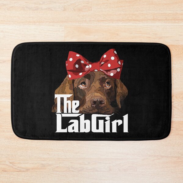 Item preview, Chocolate Labrador With Bow designed and sold by Just-Arts-4U.