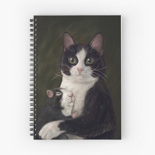 Item preview, Chosen Family Cat and Guinea Pig Portrait designed and sold by lauragraves.