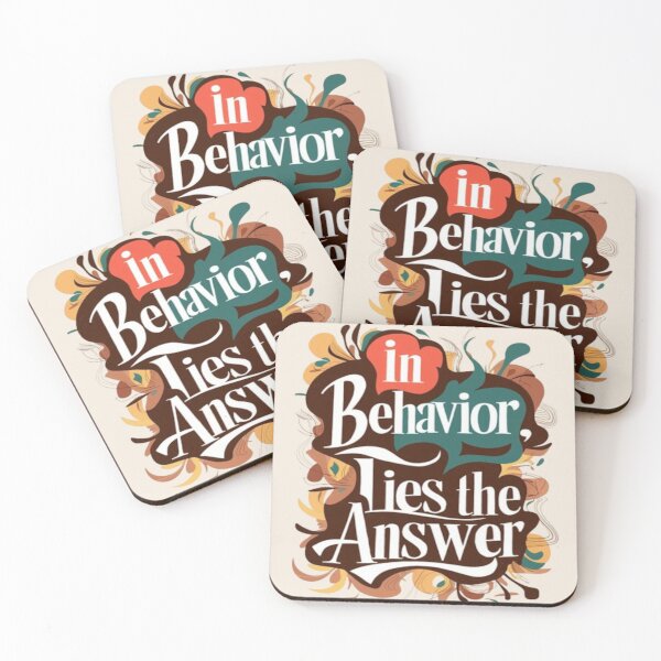 Item preview, Bold Typography: In Behavior, Lies the Answer designed and sold by DesigntshirtWB.