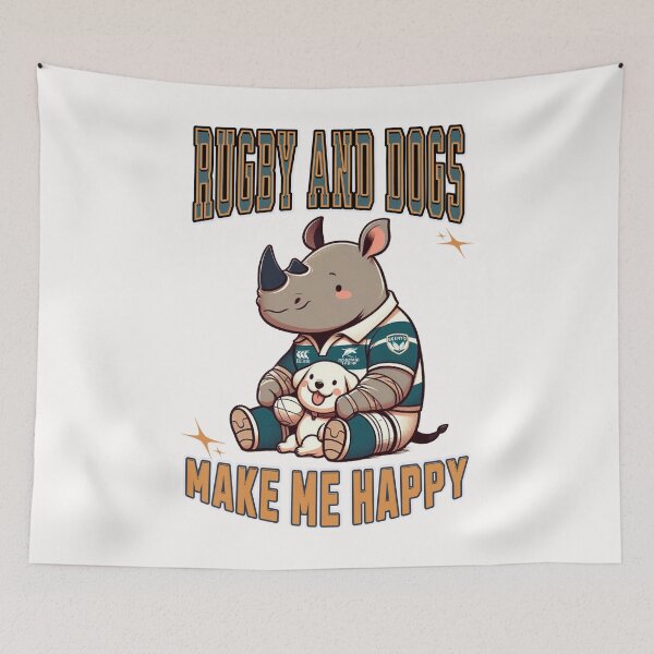 Item preview, Rugby Union Rhino designed and sold by LemuellTrends.