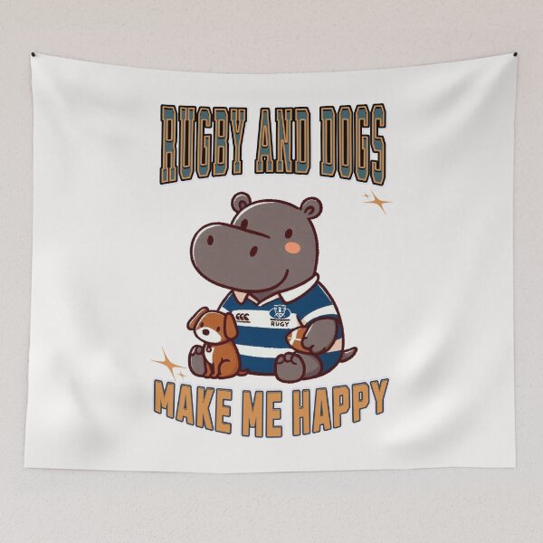Item preview, Rugby Union Hippo designed and sold by LemuellTrends.