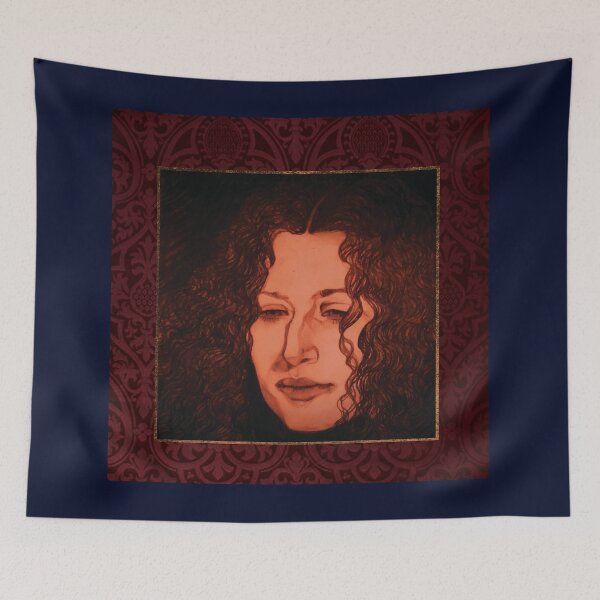 Item preview, Framed Pencil Portrait Drawing of Ahed Tamimi designed and sold by bwasylewicz.
