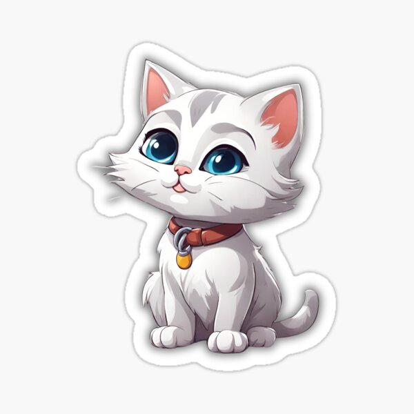 Artikel-Vorschau von Schnee der Zärtlichkeit: Die süßeste weiße Katze, designt und verkauft von Camiguti28.