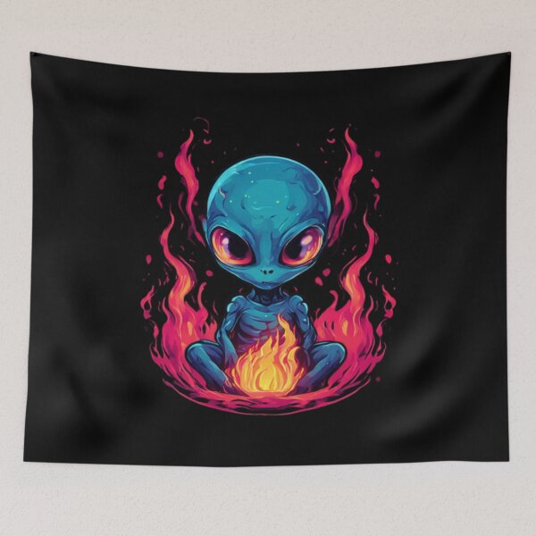 Item preview, Fire Alien Art designed and sold by Planetporridge.