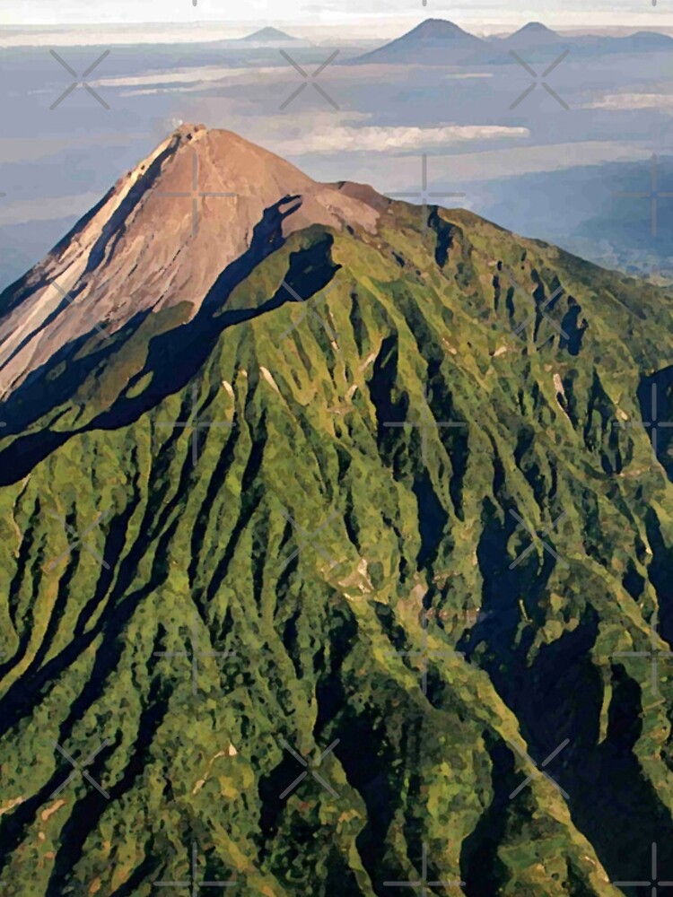 Thumbnail 4 of 4, iPhone Case, Mount Merapi Volcano Indonesia designed and sold by Rever0ng.