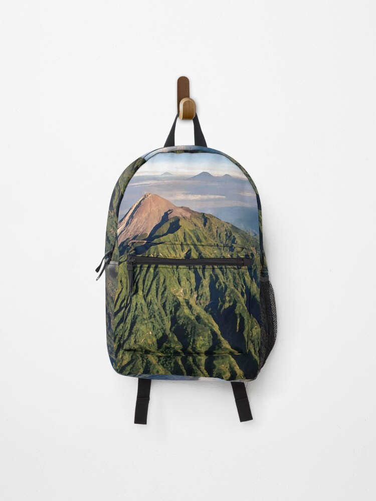 Thumbnail 1 of 3, Backpack, Mount Merapi Volcano Indonesia designed and sold by Rever0ng.