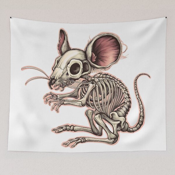 Item preview, Pirate Skeleton Mouse Cartoon Painting 3D Art designed and sold by Charlygood.