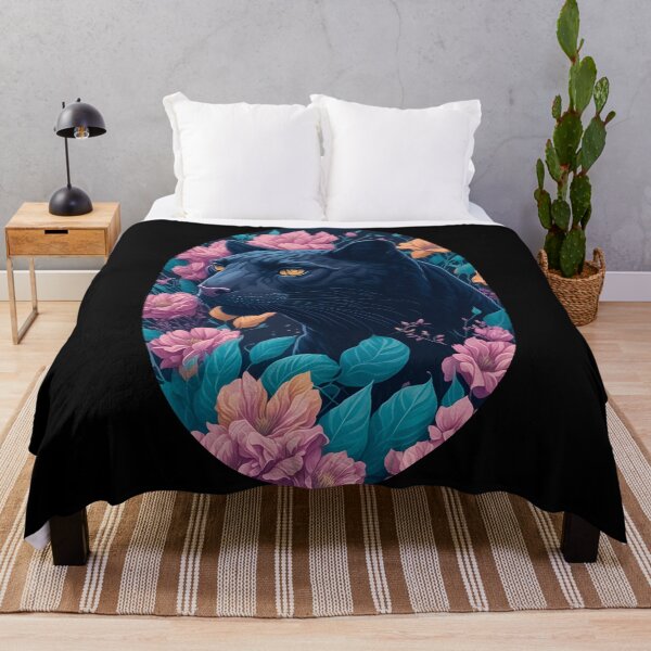 Item preview, Floral Panther: Stylized Portrait designed and sold by Magic-almix.
