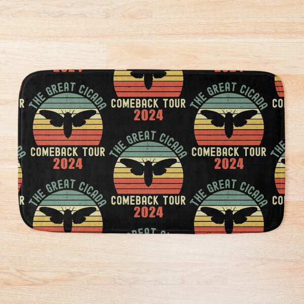 Item preview, Cicada Double Emergence Comeback Tour 2024 Retro Design designed and sold by edesignprints.