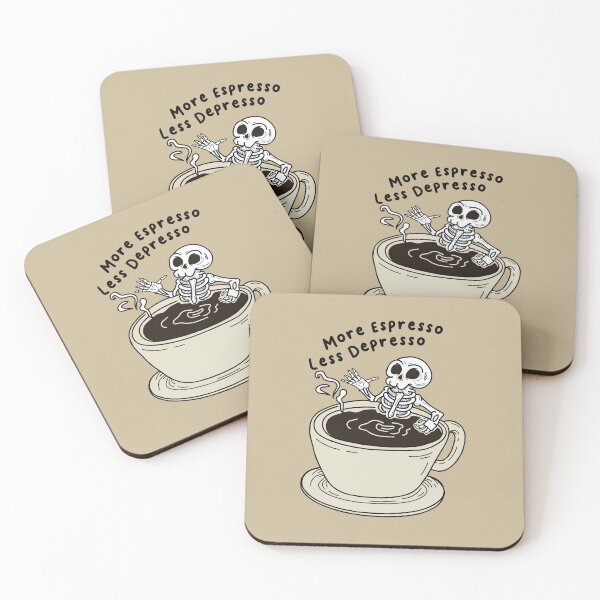 Item preview, Funny Quote More Espresso Less Depresso designed and sold by bolimj.