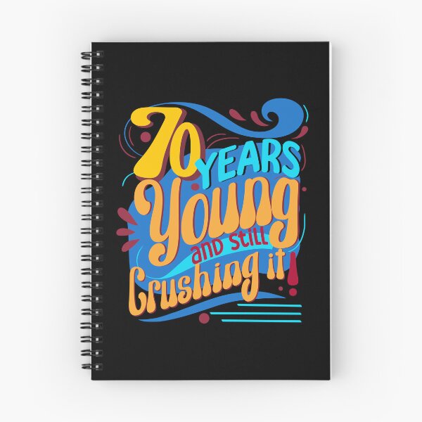 Item preview, 70 Years Young and Still Crushing It, Retro Seventy Years designed and sold by orangeblue21.