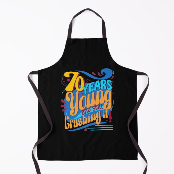 Item preview, 70 Years Young and Still Crushing It, Retro Seventy Years designed and sold by orangeblue21.