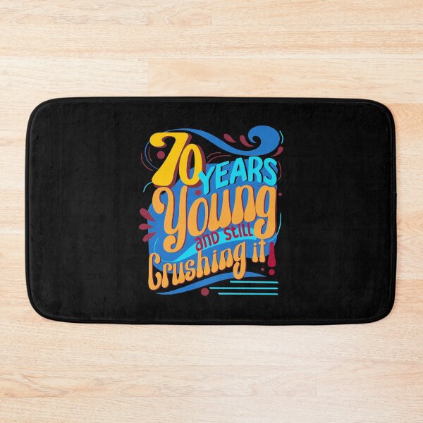 Item preview, 70 Years Young and Still Crushing It, Retro Seventy Years designed and sold by orangeblue21.