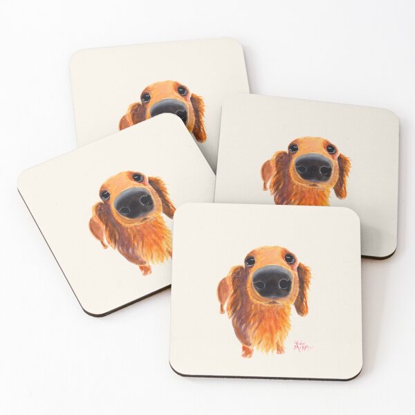 Item preview, Dachshund PRiNT ' NoSeY DoG V ' BY SHiRLeY MacARTHuR designed and sold by Shirley MacArthur Art.