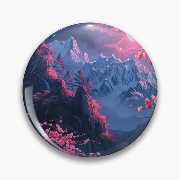 Item preview, Electric Dreams: Serene Neon Nights at the Mountain Lake with a Couple Lost in the Enchantment designed and sold by Mullet Monkey.